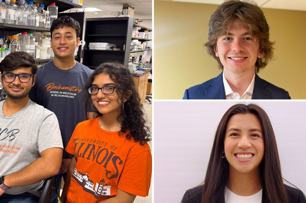 headshots of smiling college students